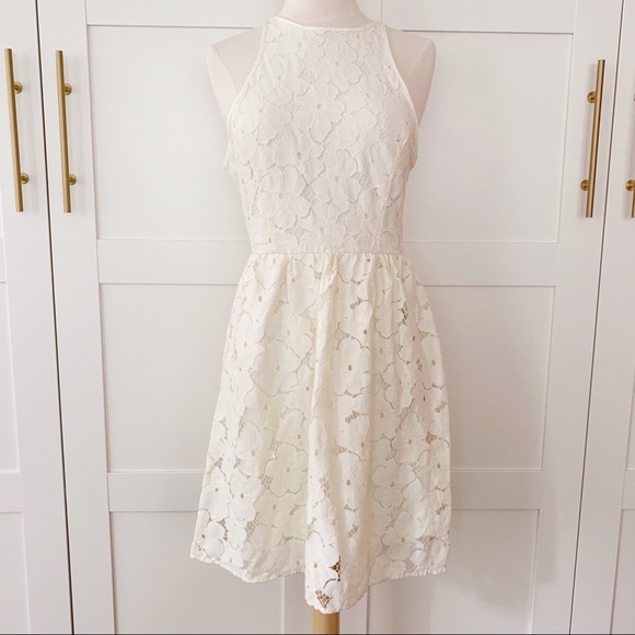 LC Lauren Conrad Dresses & Skirts - LC Lauren Conrad Cream Lace Sundress 4